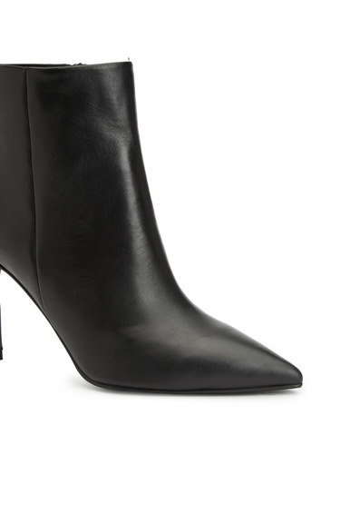  Divarese Kadın Siyah Deri Bot