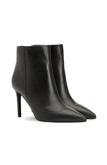  Divarese Kadın Siyah Deri Bot