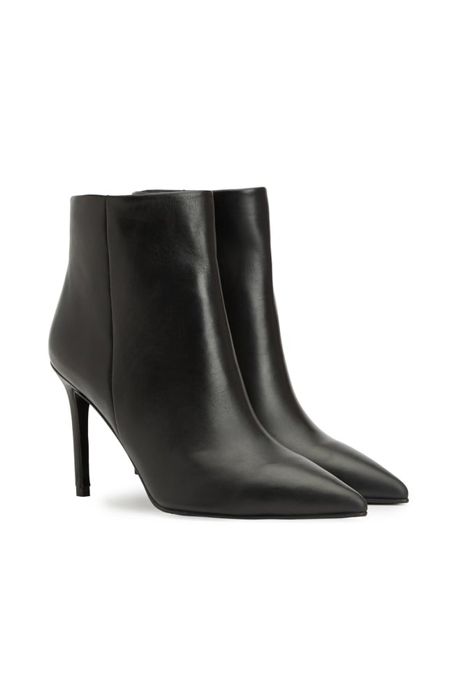  Divarese Kadın Siyah Deri Bot