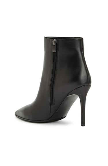  Divarese Kadın Siyah Deri Bot