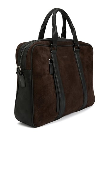  Network Erkek Kahverengi Deri Laptop Çantası