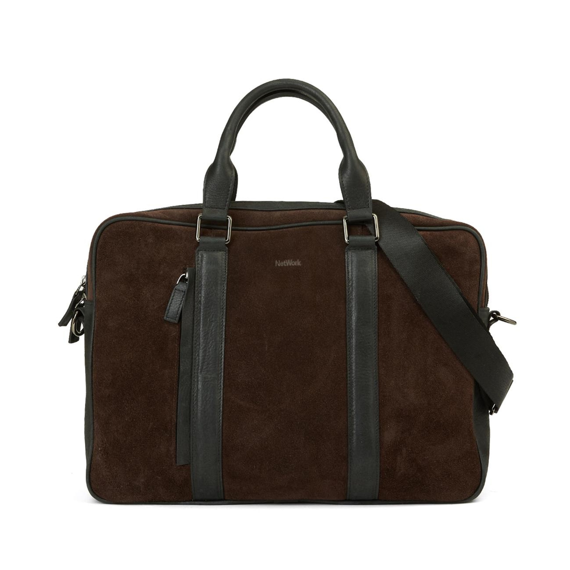 Network Erkek Kahverengi Deri Laptop Çantası