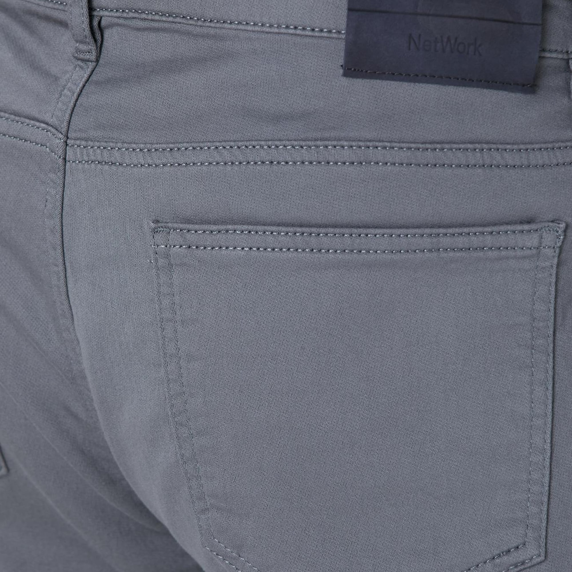 Network Erkek Gri Casual Pantolon