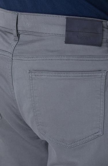  Network Erkek Gri Casual Pantolon