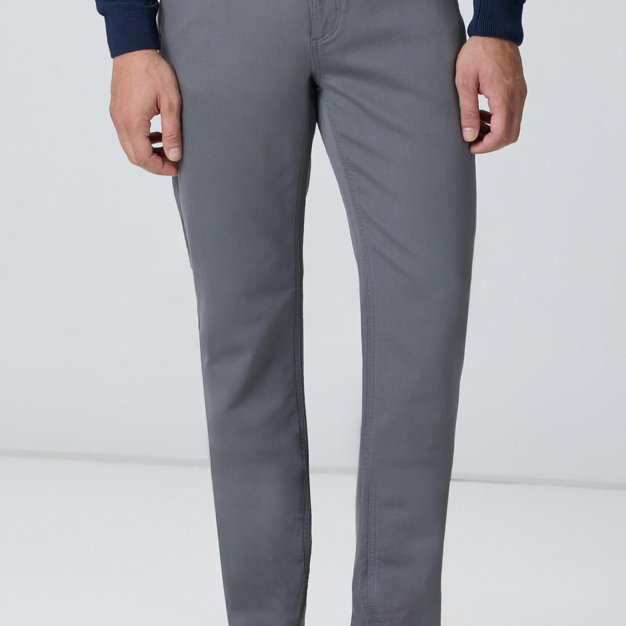 Network Erkek Gri Casual Pantolon