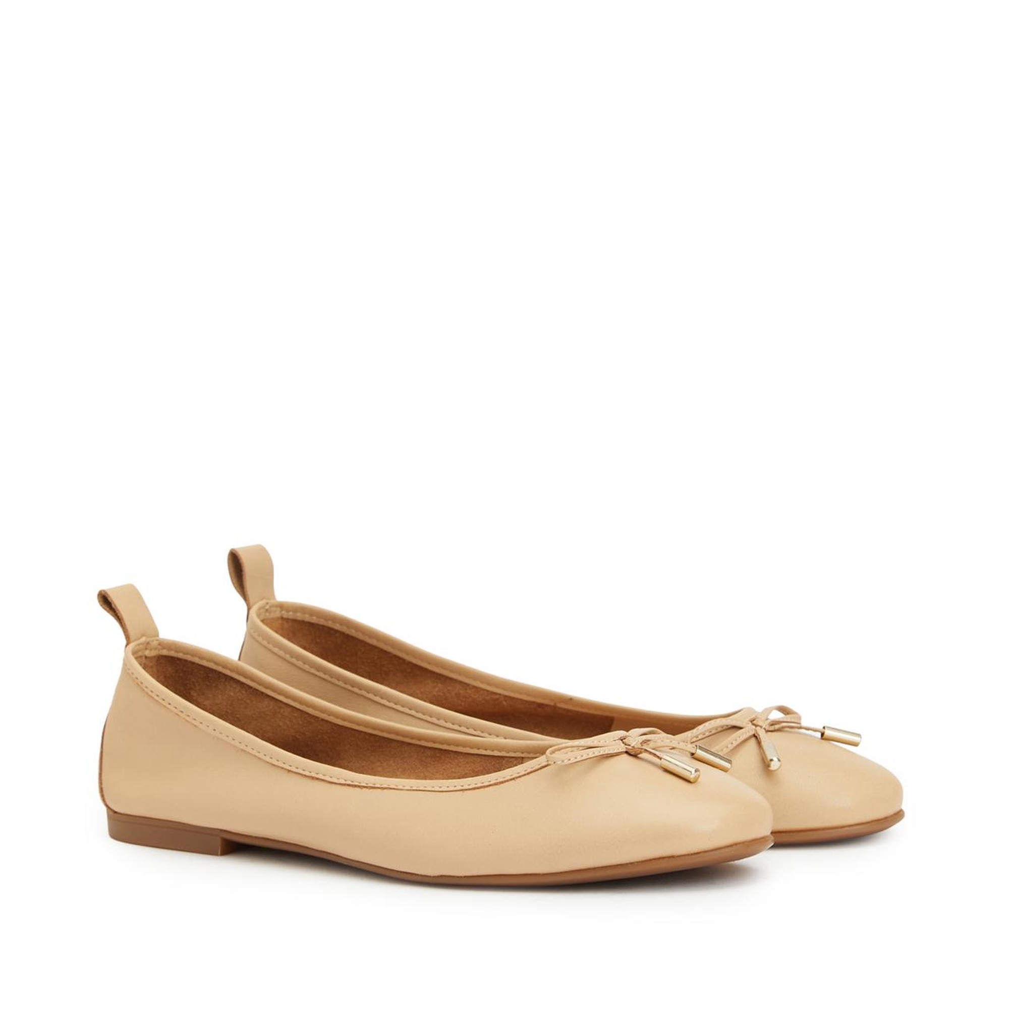 Divarese Kadın Nude Deri Babet