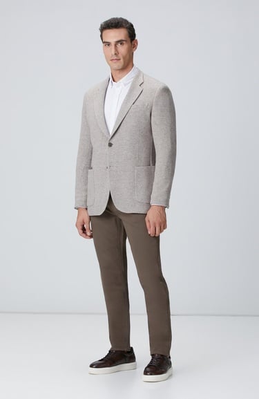  Network Erkek Kahverengi Casual Pantolon