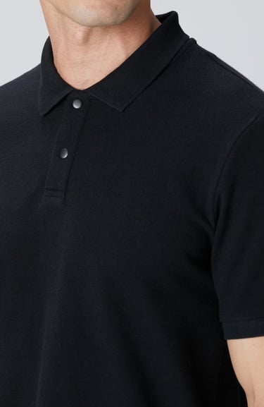  Network Erkek Siyah Çıtçıtlı T-shirt