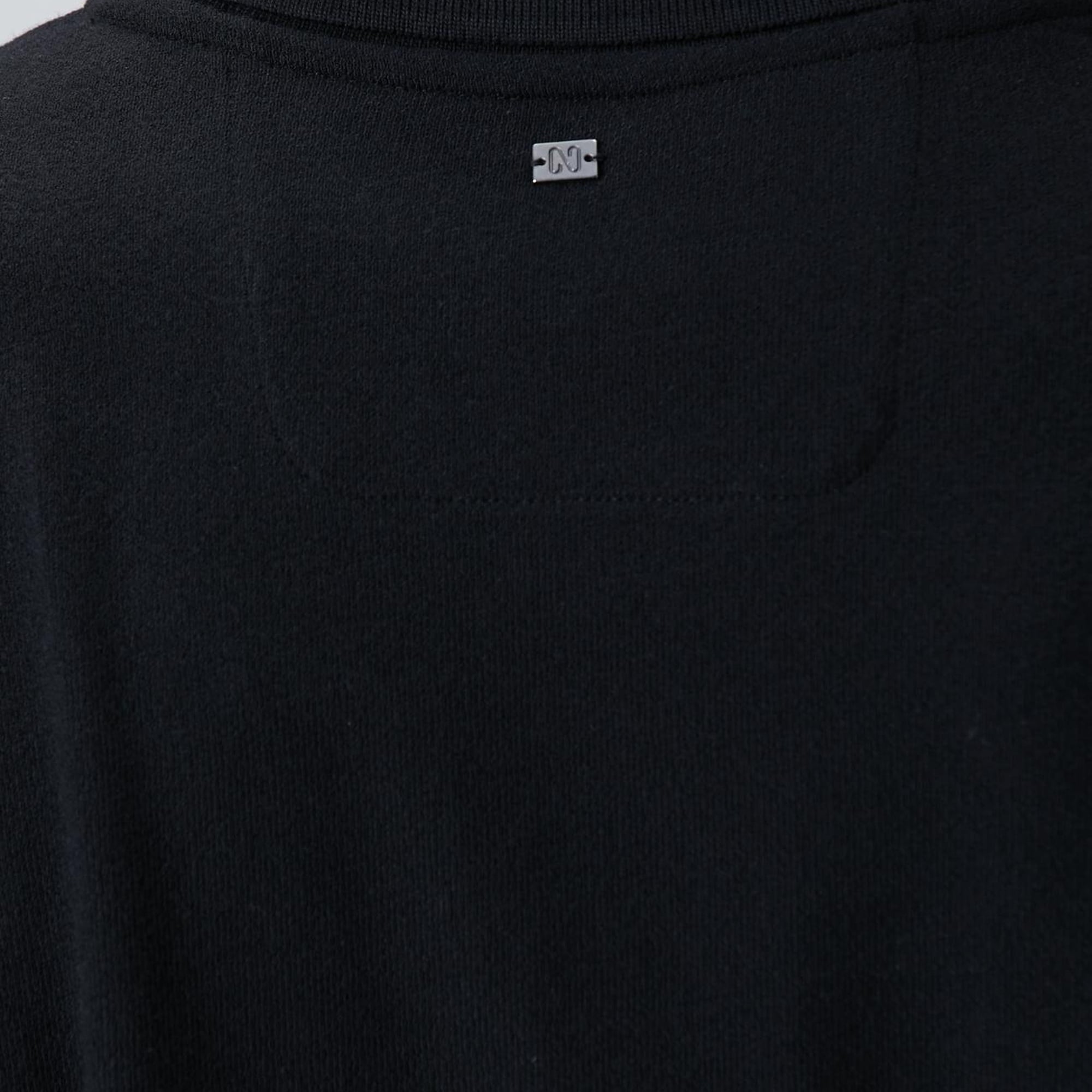 Network Erkek Siyah Çıtçıtlı T-shirt