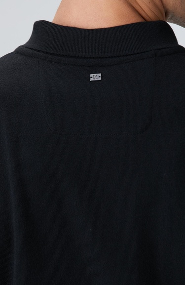  Network Erkek Siyah Çıtçıtlı T-shirt