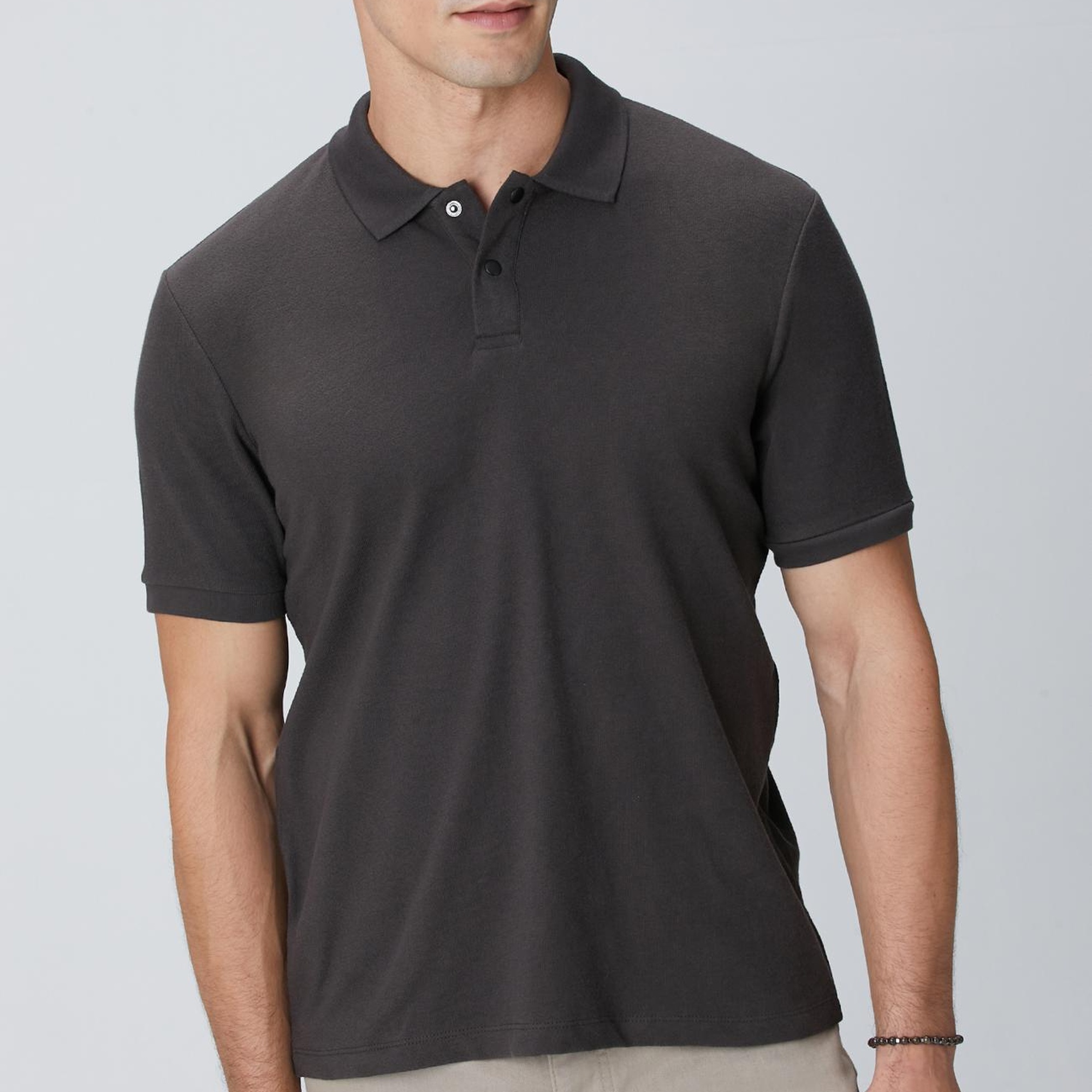 Network Erkek Acı Kahve Çıtçıtlı T-shirt