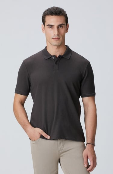  Network Erkek Acı Kahve Çıtçıtlı T-shirt