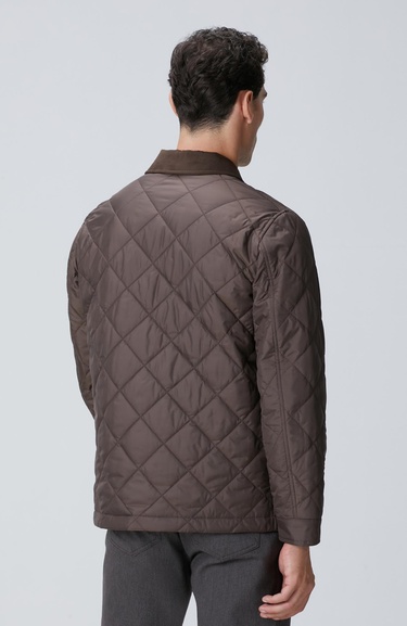  Network Erkek Kahverengi Süet Garnili Coat Ceket