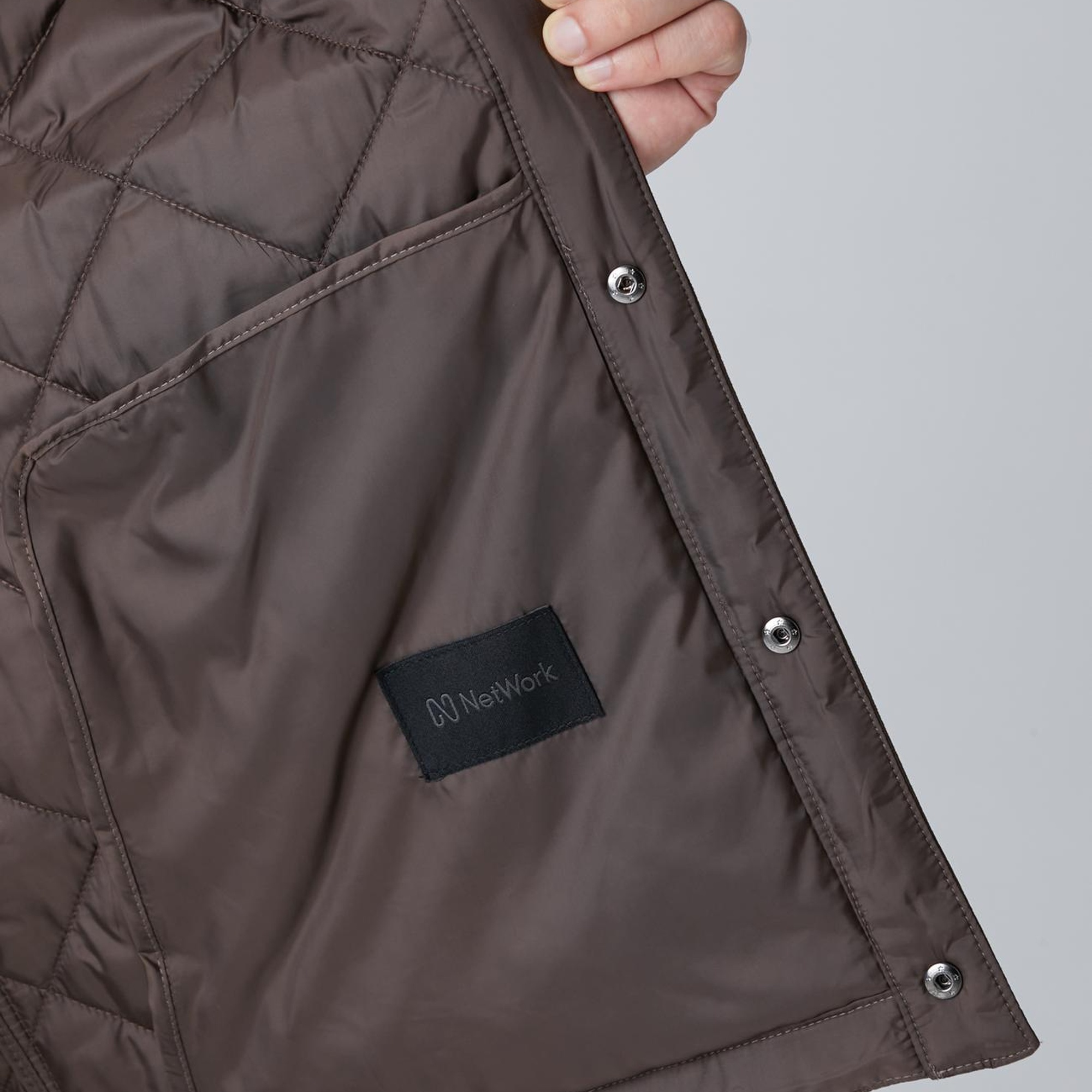 Network Erkek Kahverengi Süet Garnili Coat Ceket