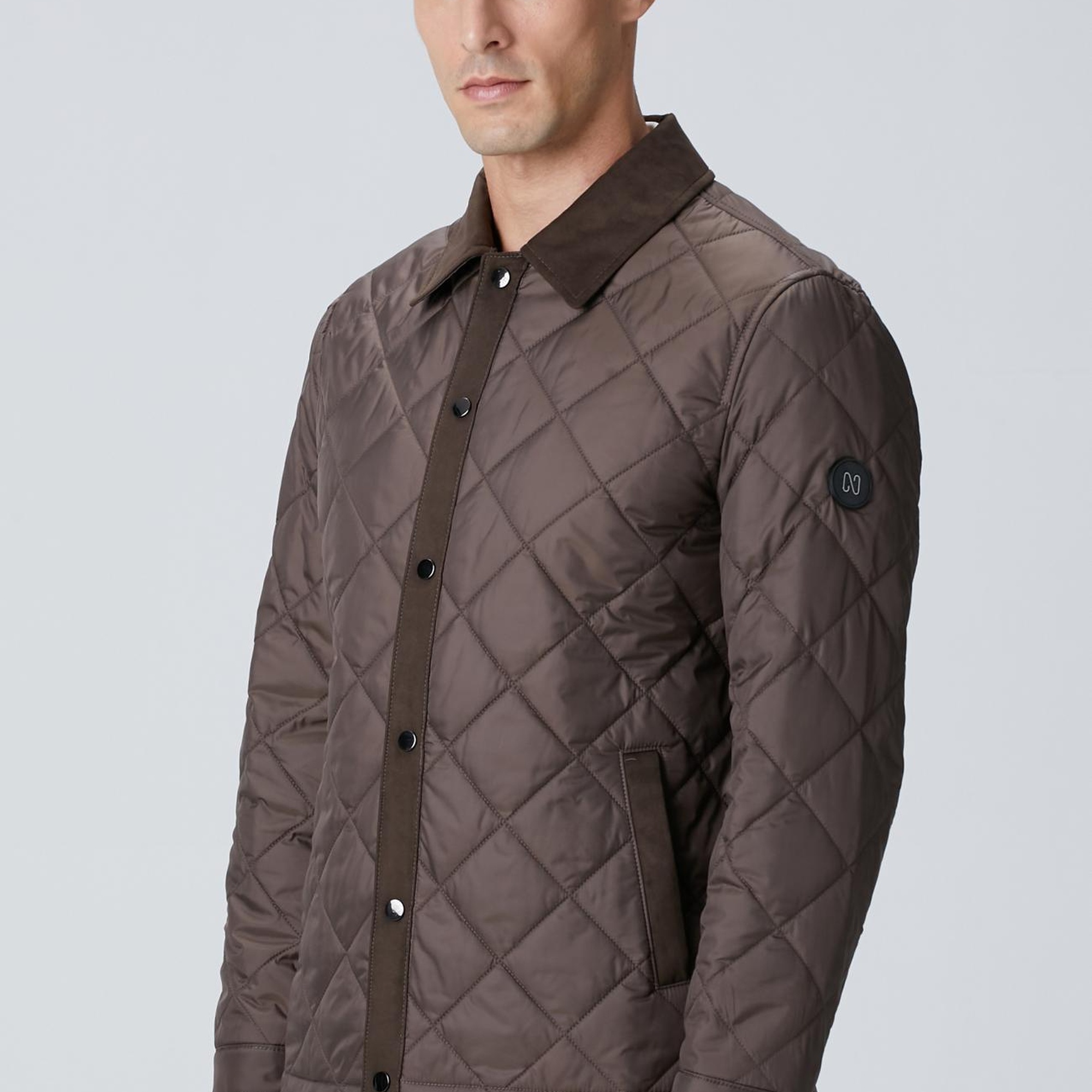 Network Erkek Kahverengi Süet Garnili Coat Ceket