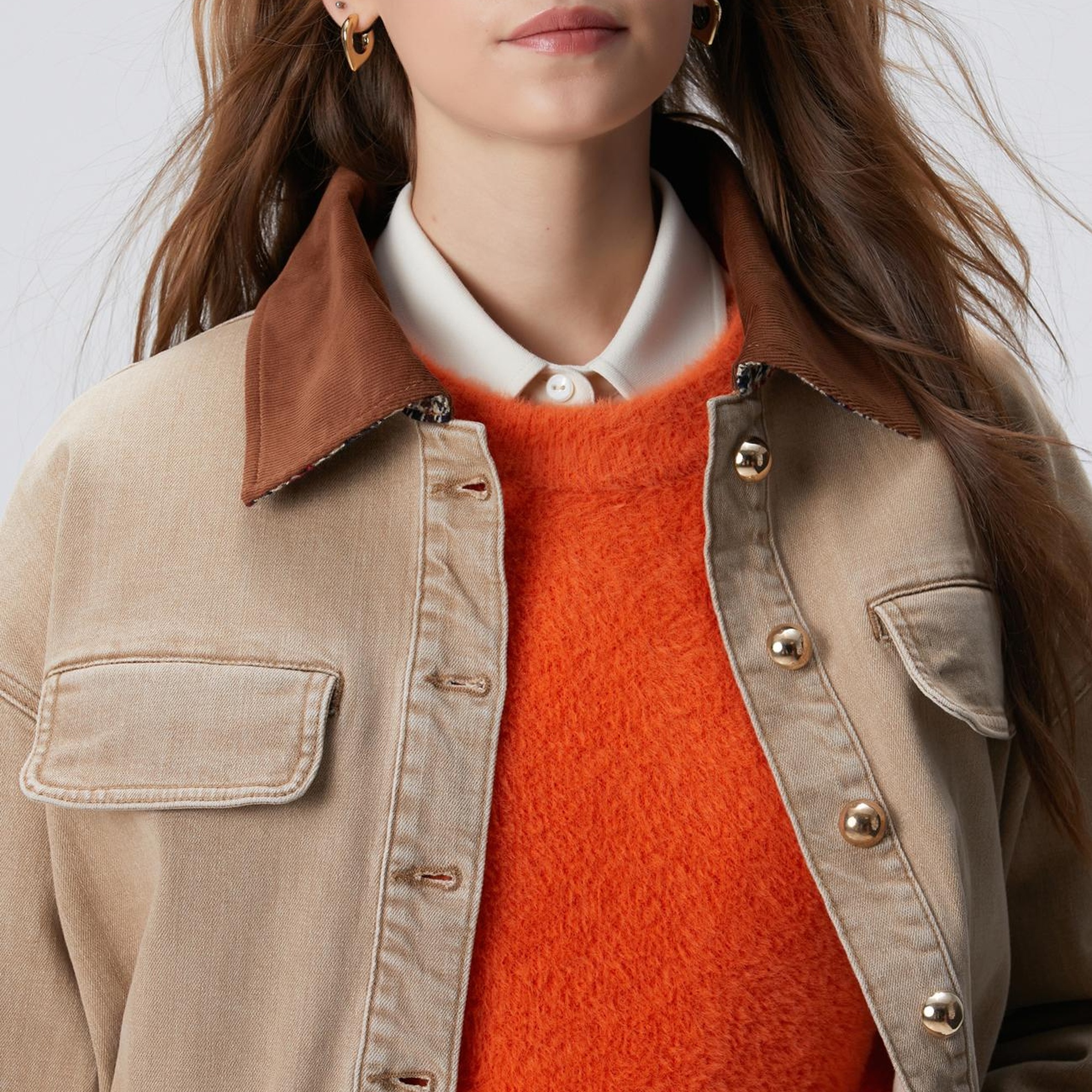 Network Kadın Turuncu Triko Kazak