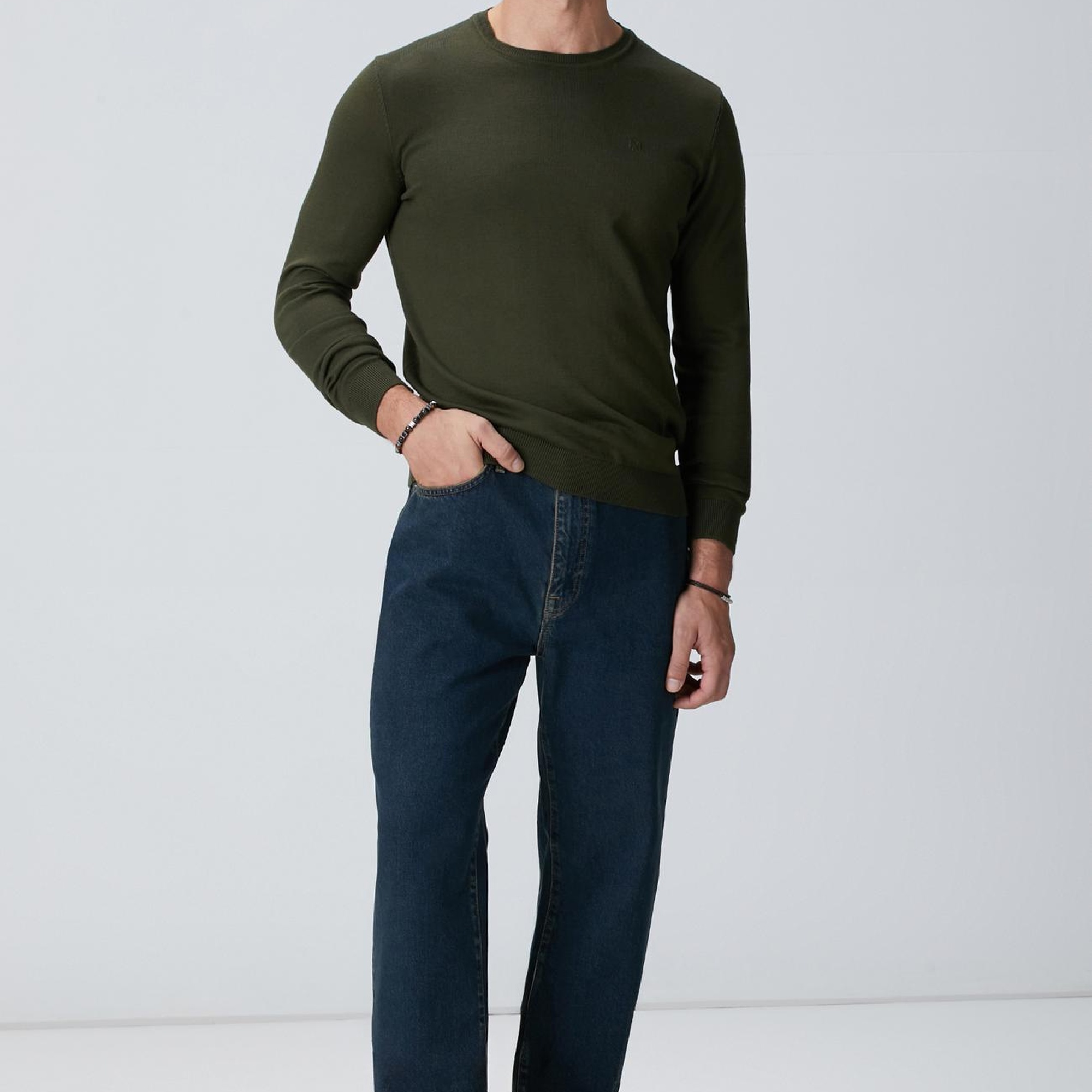 Network Erkek Haki Basic Kazak