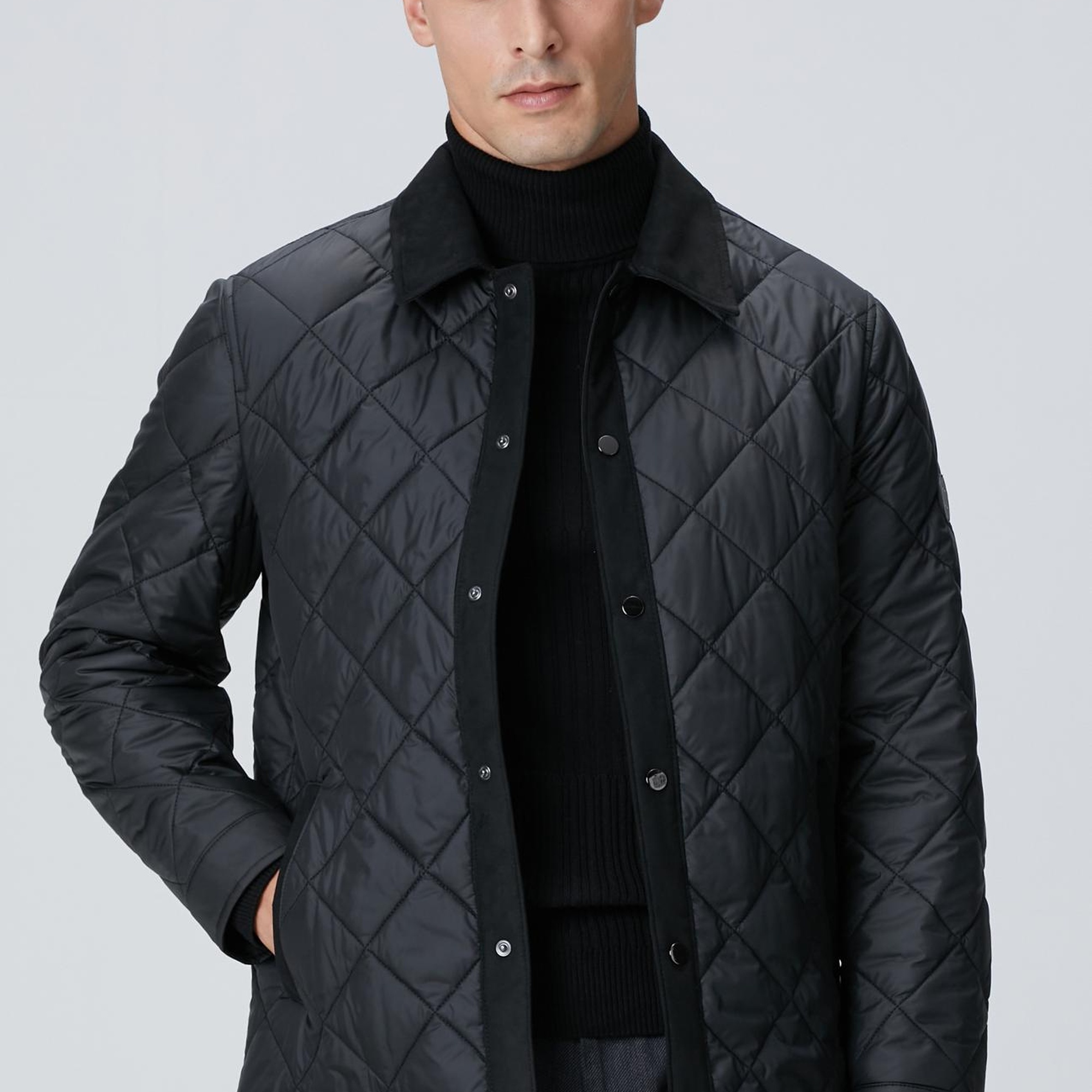 Network Erkek Siyah Coat Ceket