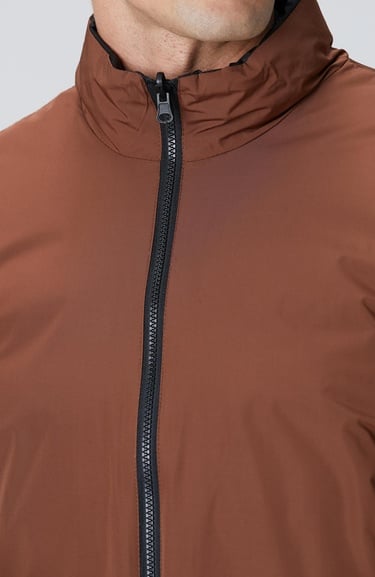  Network Erkek Siyah Kahverengi Çift Taraflı Mont