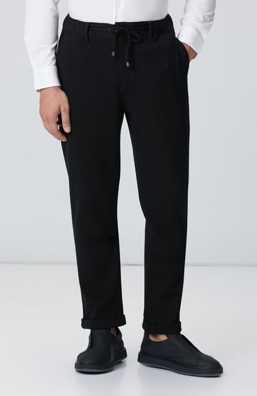  Network Erkek Siyah Jogger Pantolon