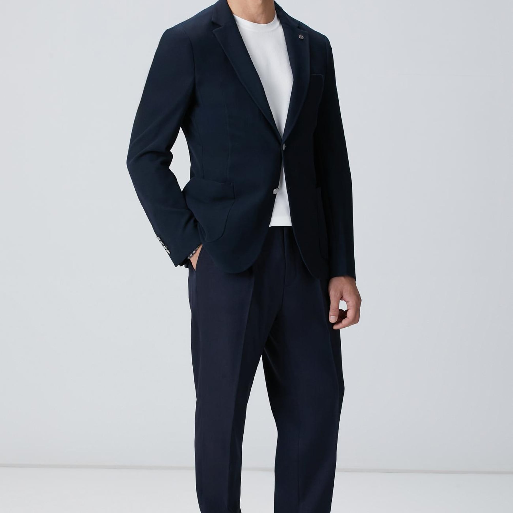 Network Erkek Kırık Beyaz Basic Triko Kazak