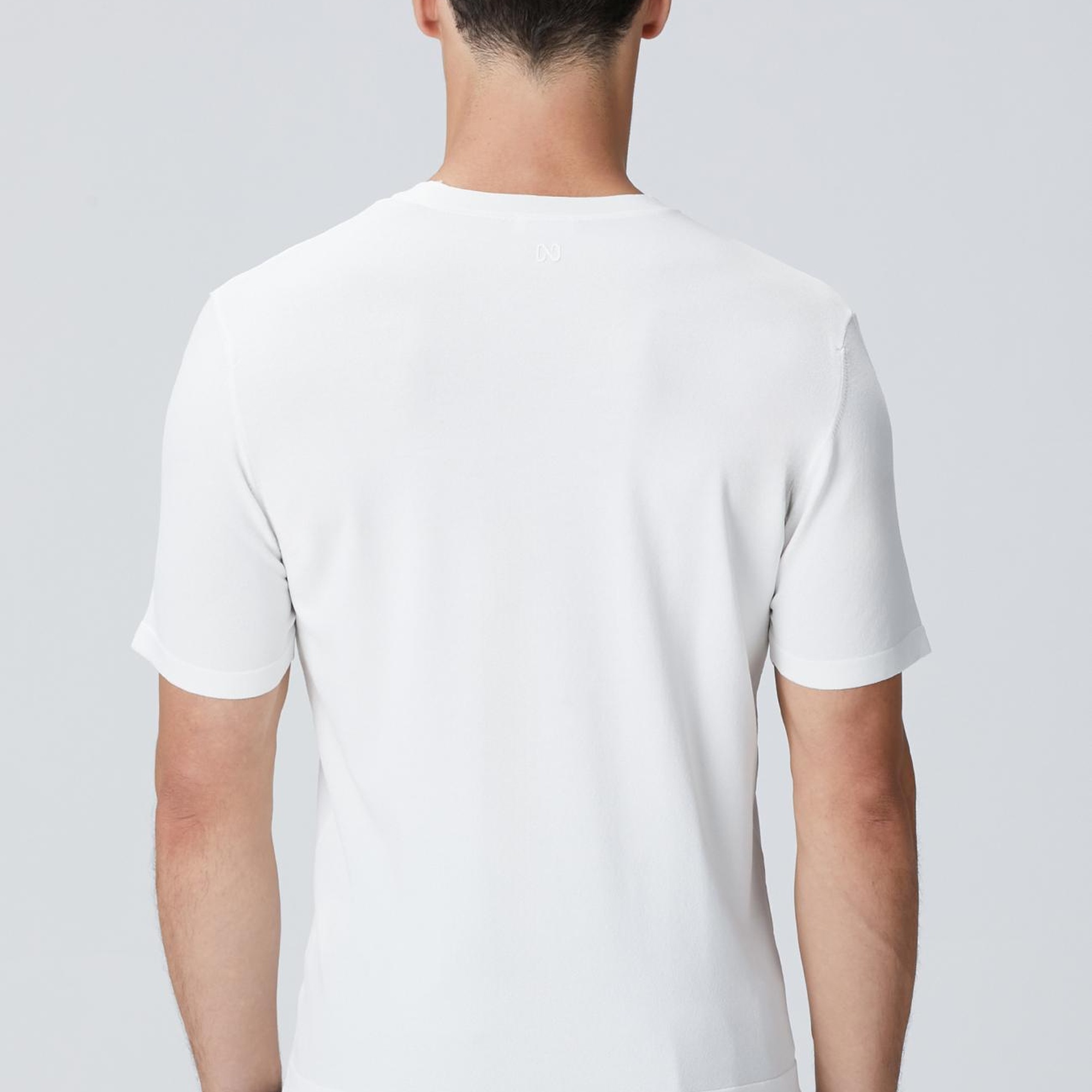 Network Erkek Kırık Beyaz Basic Triko Kazak