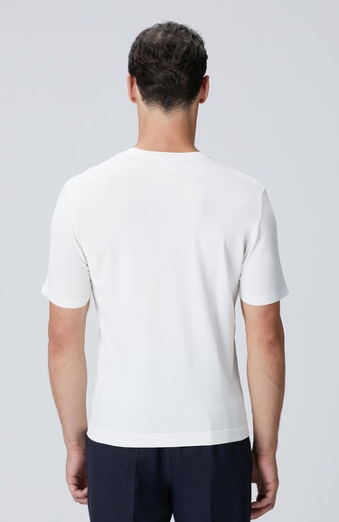  Network Erkek Kırık Beyaz Basic Triko Kazak