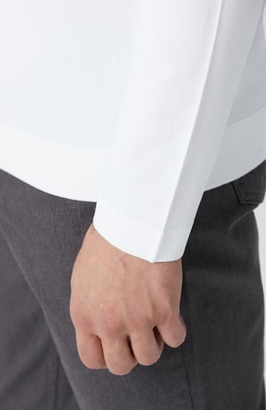  Network Erkek Kırık Beyaz Polo Yaka Triko Kazak