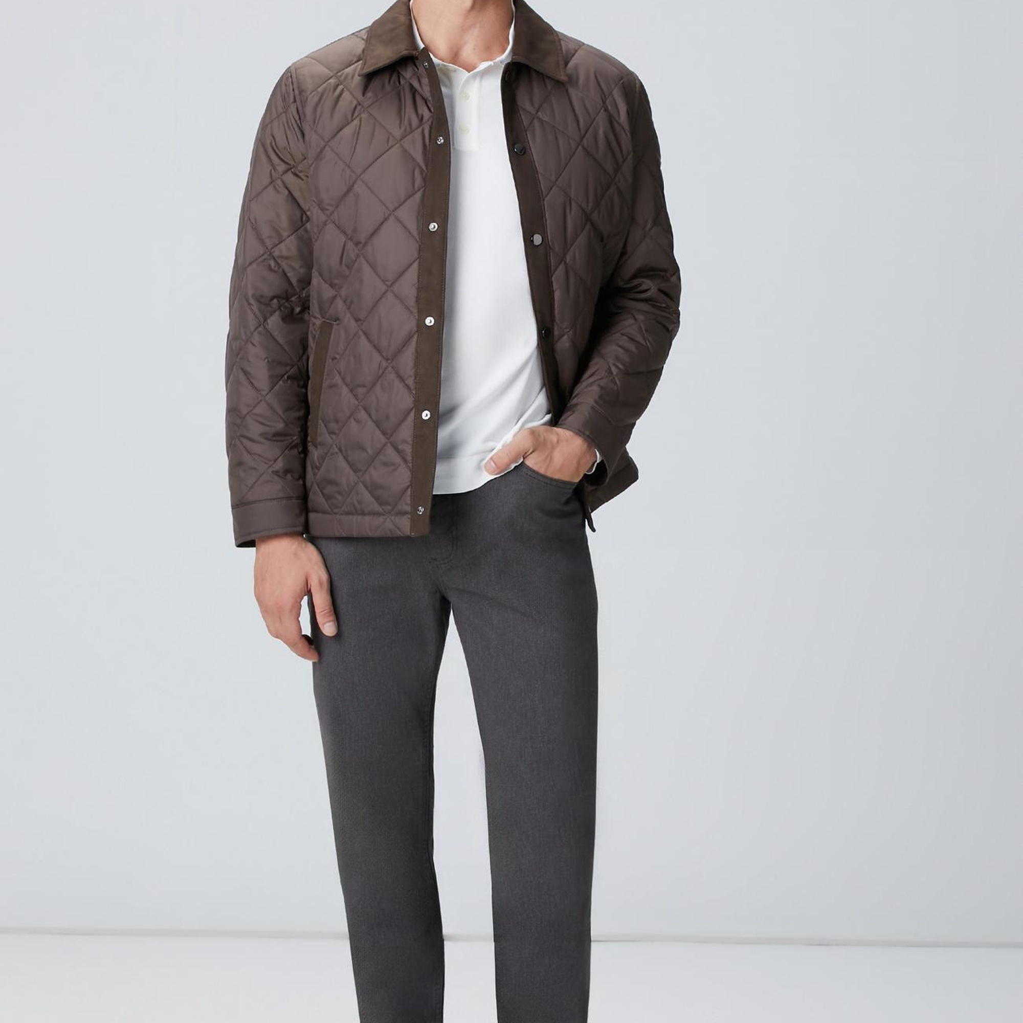 Network Erkek Kırık Beyaz Polo Yaka Triko Kazak