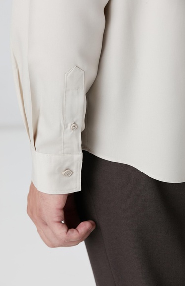  Network Erkek Bej Lyocell Gömlek