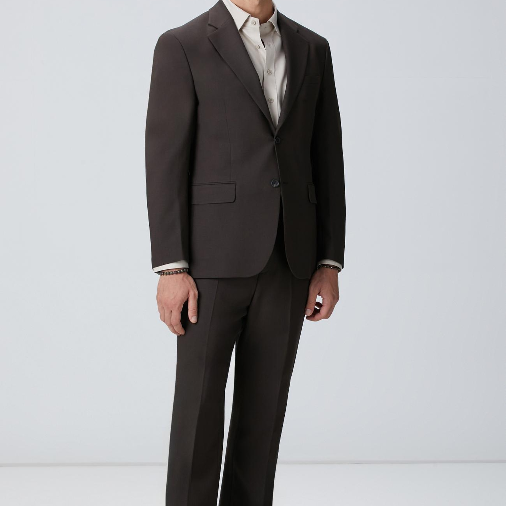 Network Erkek Bej Lyocell Gömlek