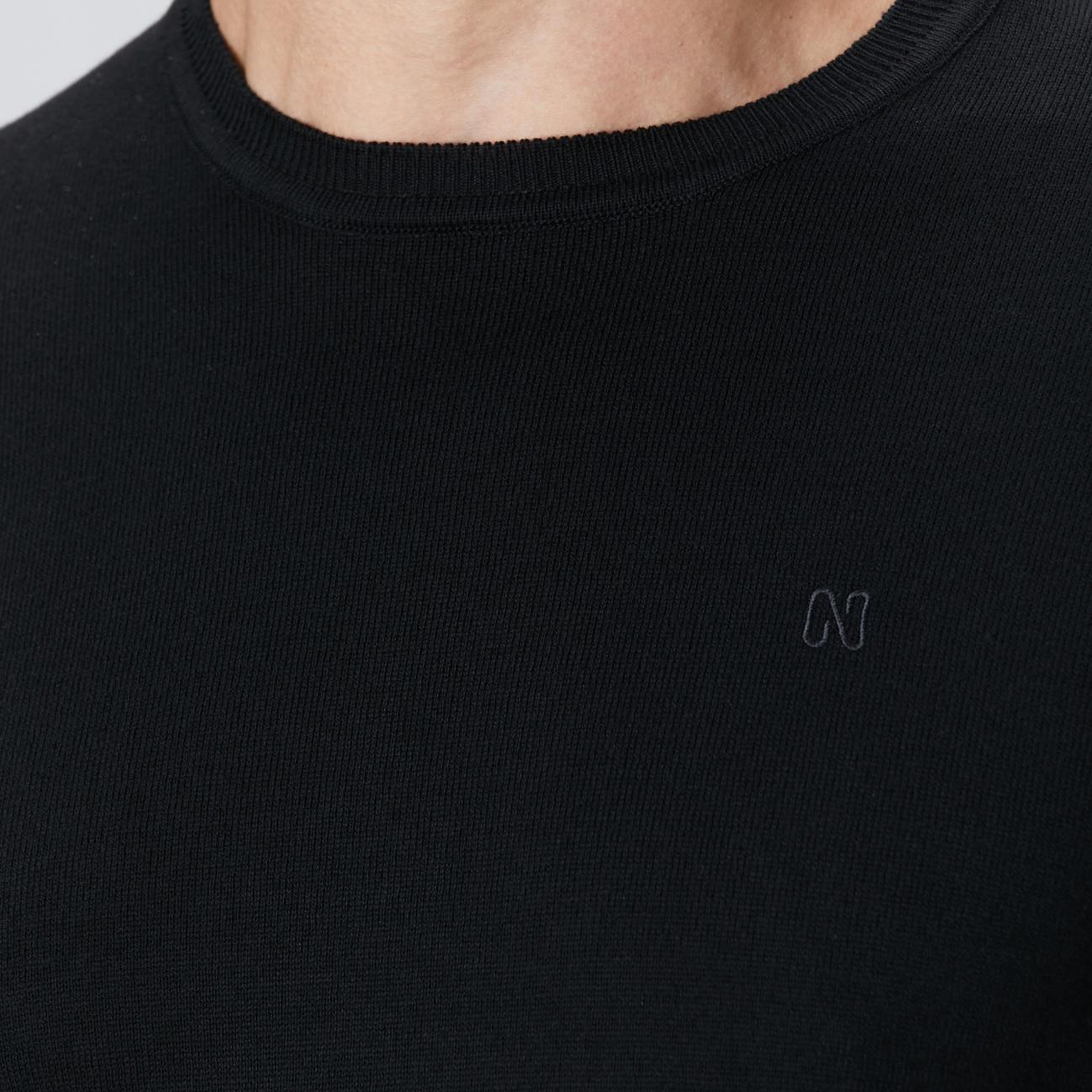 Network Erkek Siyah Basic Kazak