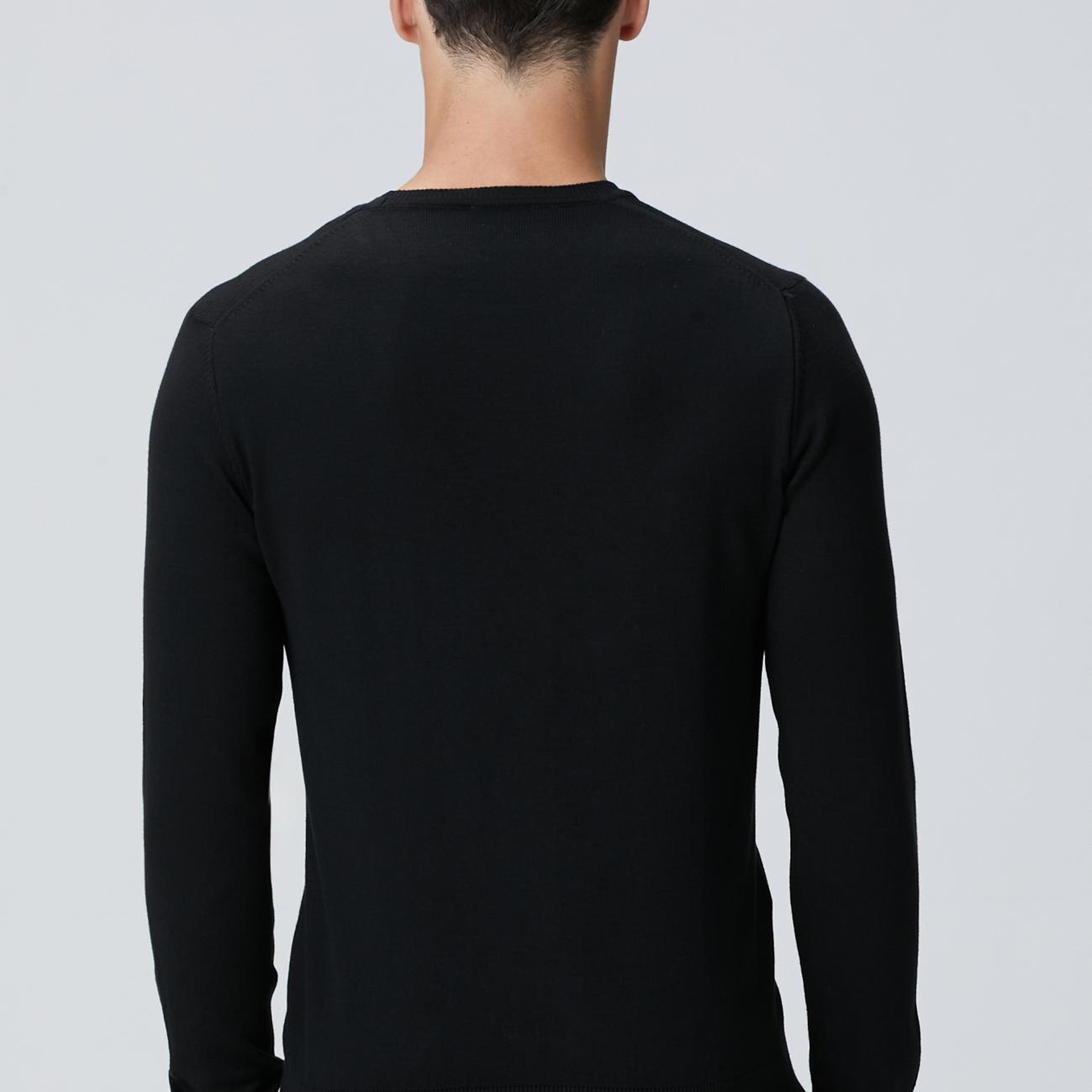 Network Erkek Siyah Basic Kazak