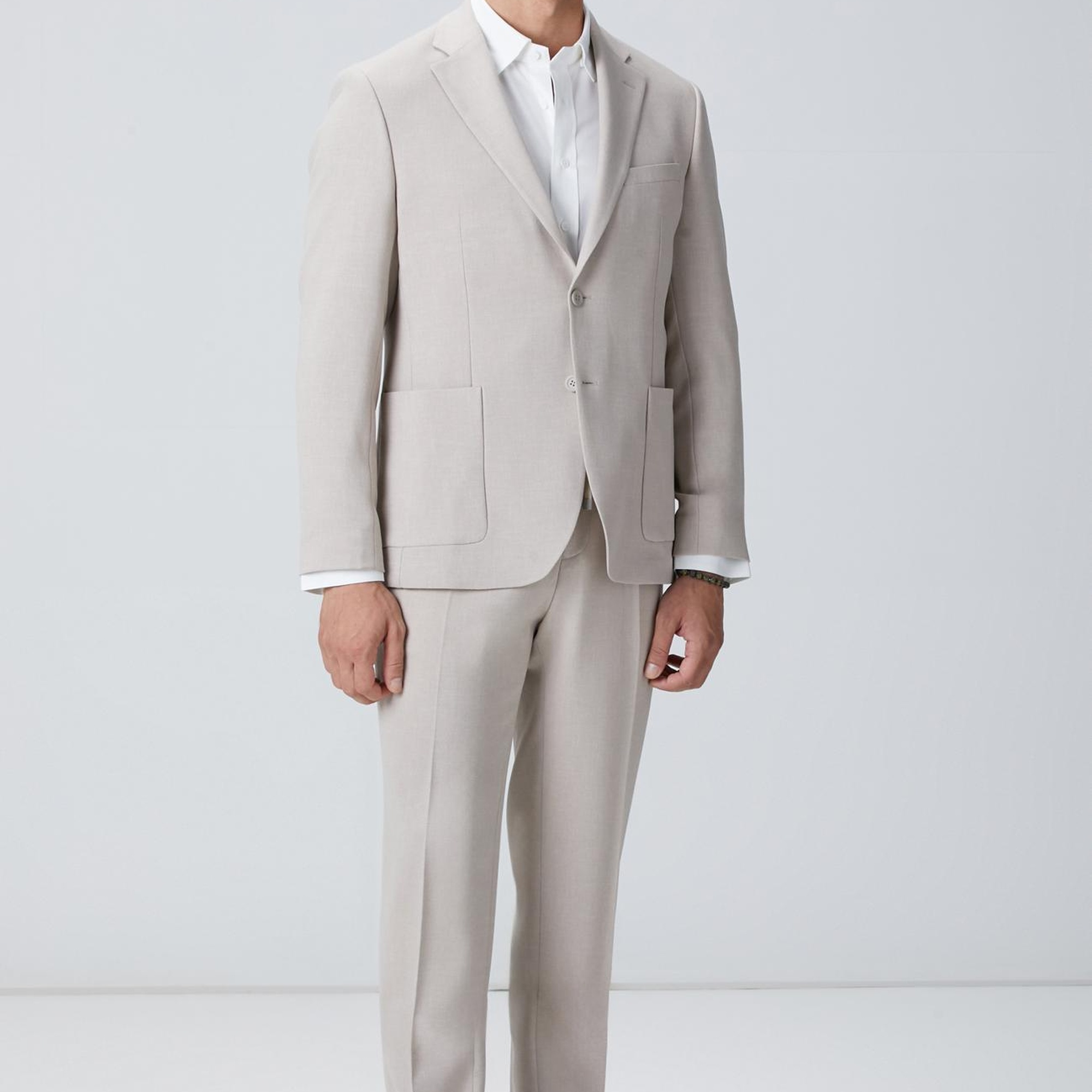 Network Erkek Beyaz Lyocell Gömlek