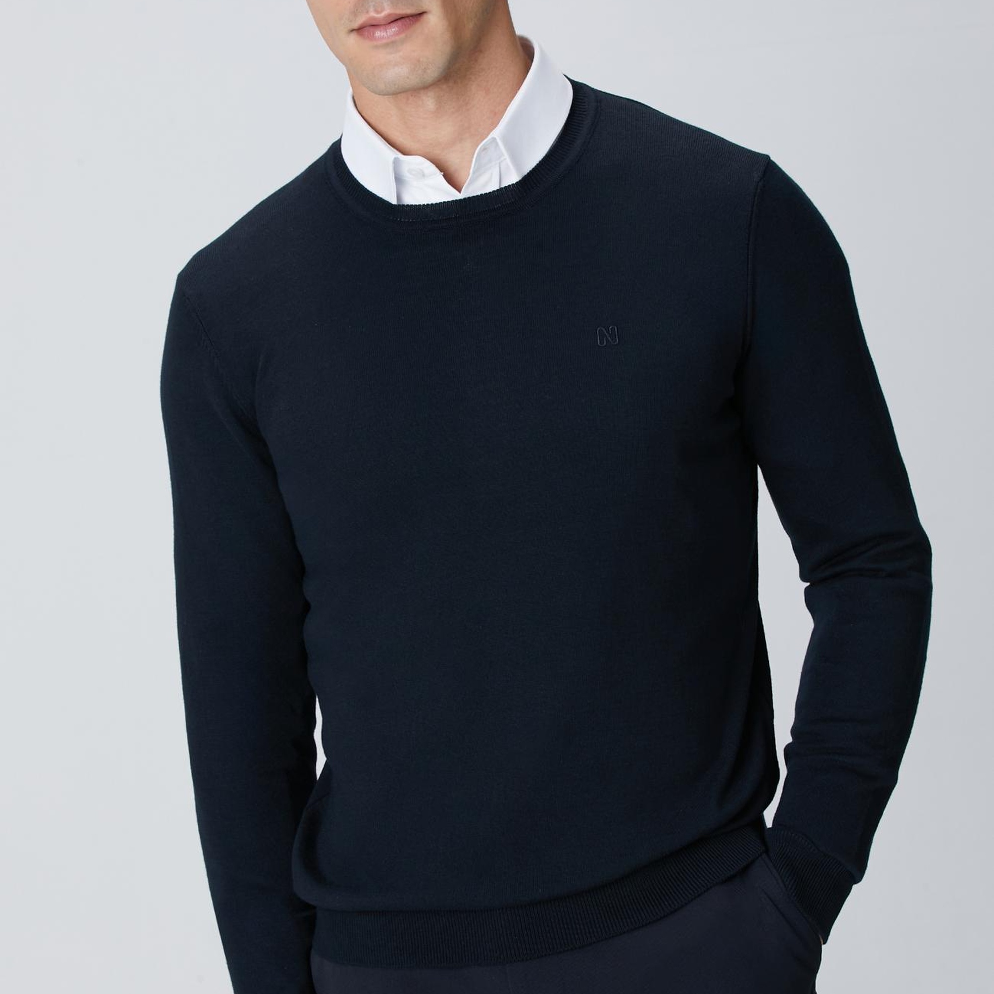 Network Erkek Lacivert Basic Kazak