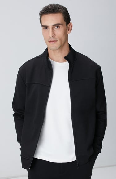  Network Erkek N-Tech Siyah Scuba Sweatshirt