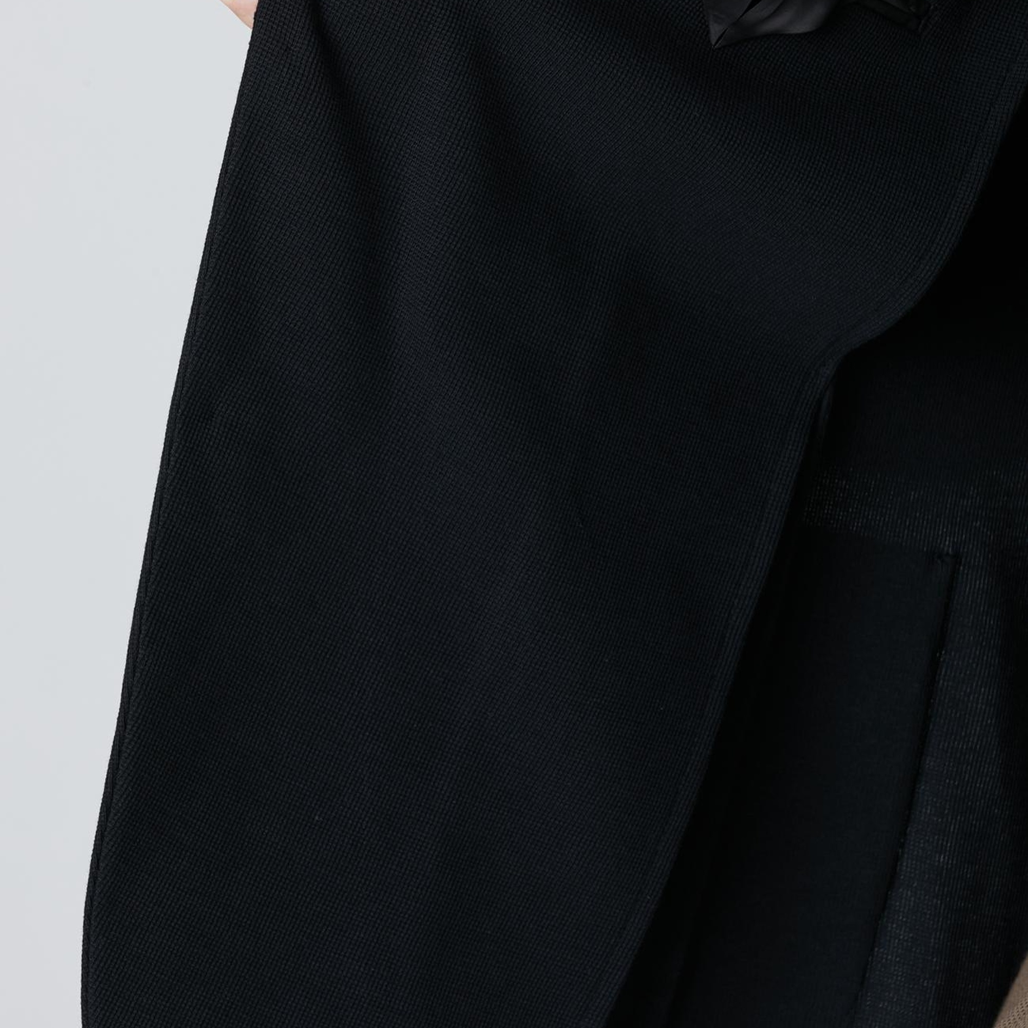 Network Erkek Siyah Mona Yaka Metal Düğmeli Örme Blazer Ceket