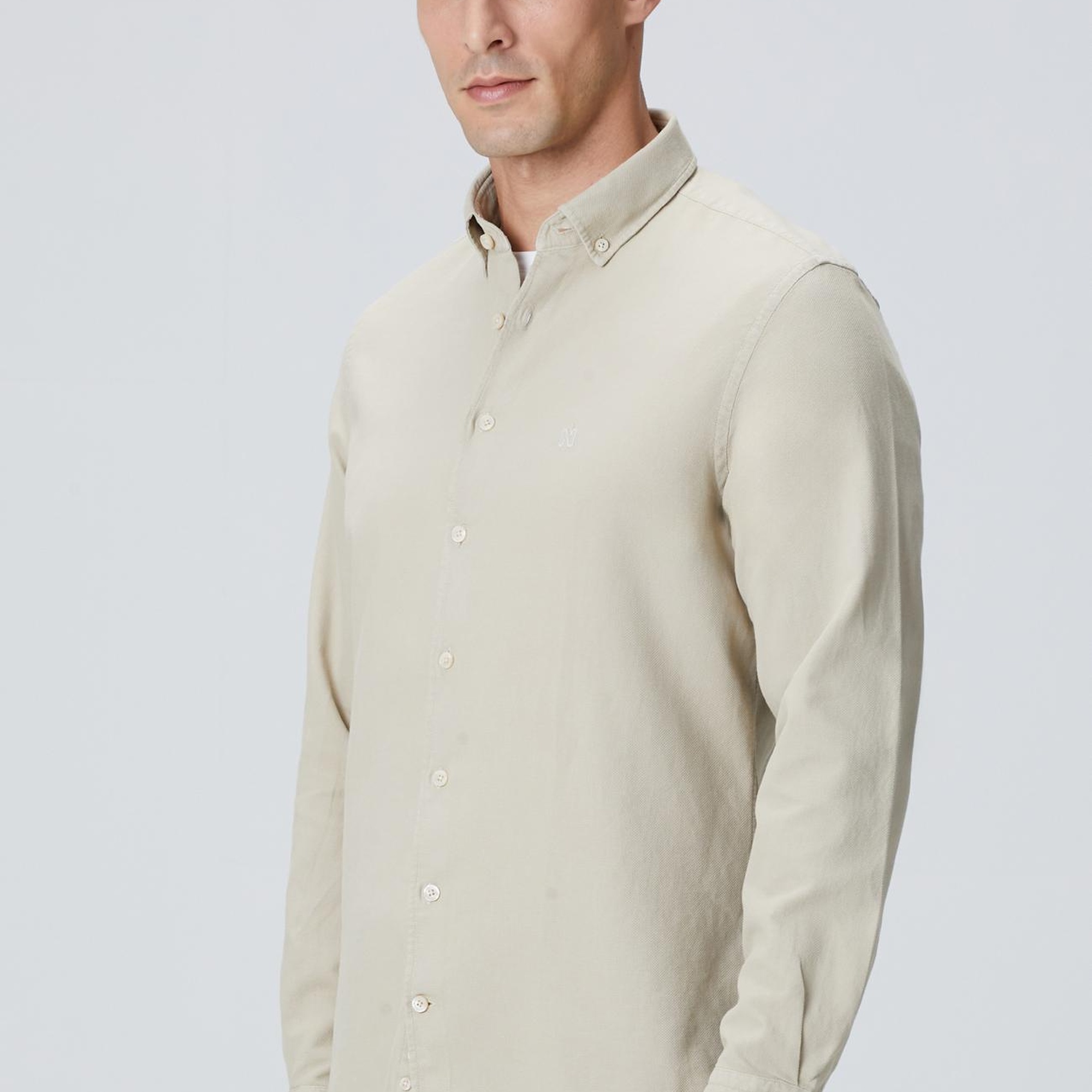 Network Erkek Vizon Comfort Fit Petek Desen Parça Boya Gömlek