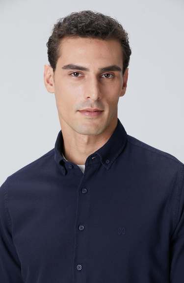  Network Erkek Lacivert Comfort Fit Gömlek