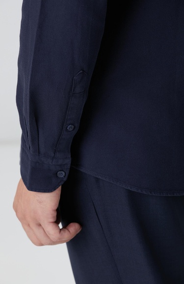  Network Erkek Lacivert Comfort Fit Gömlek