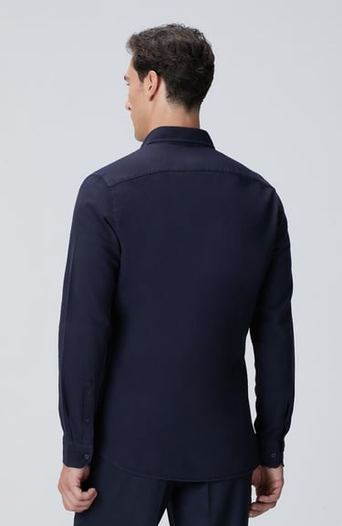  Network Erkek Lacivert Comfort Fit Gömlek