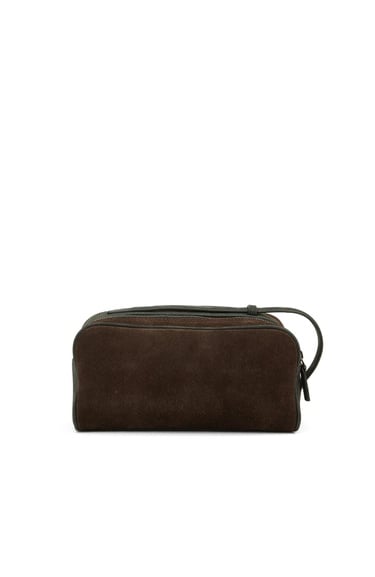  Network Erkek Kahverengi Süet Kozmetik Çantası