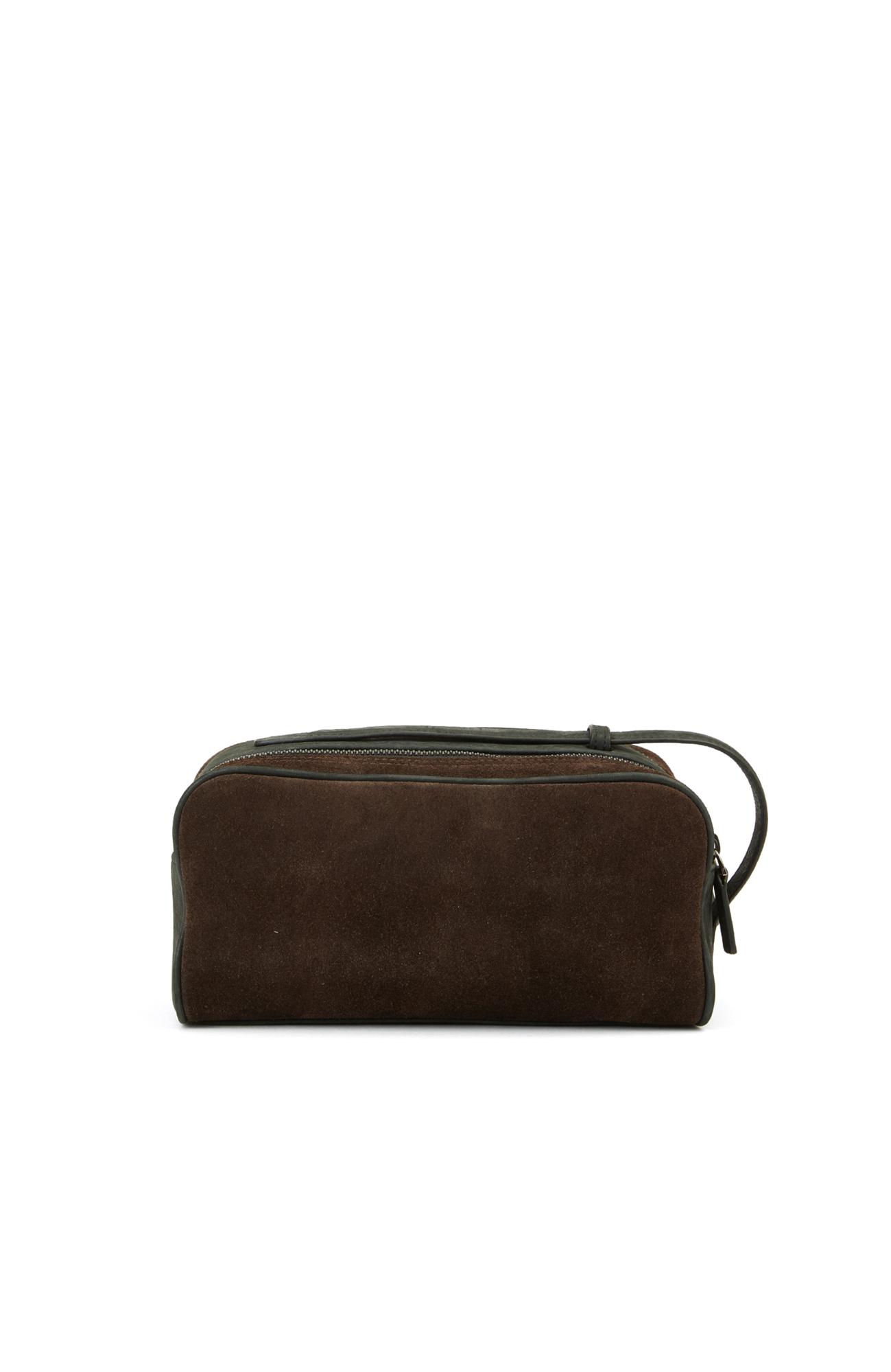  Network Erkek Kahverengi Süet Kozmetik Çantası