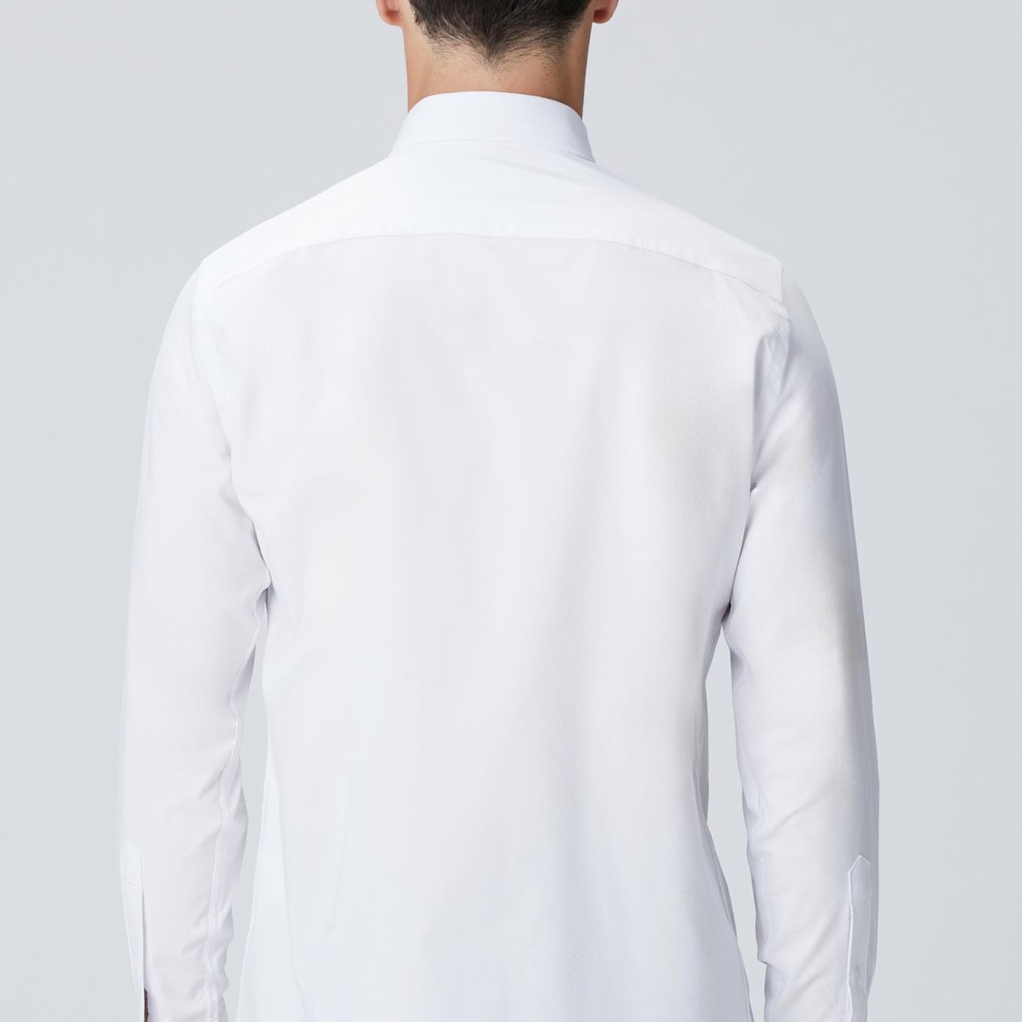 Network Erkek Beyaz Petek Desen Gömlek