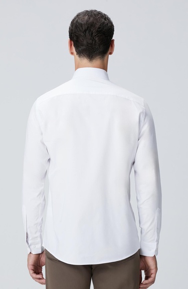  Network Erkek Beyaz Petek Desen Gömlek