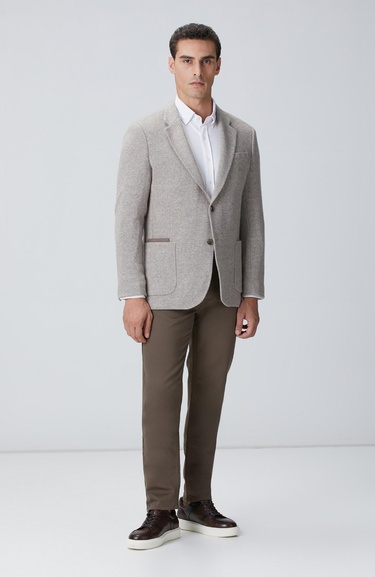  Network Erkek Beyaz Petek Desen Gömlek