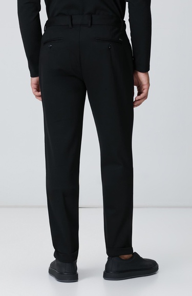  Network Erkek Siyah Jogger Örme Pantolon