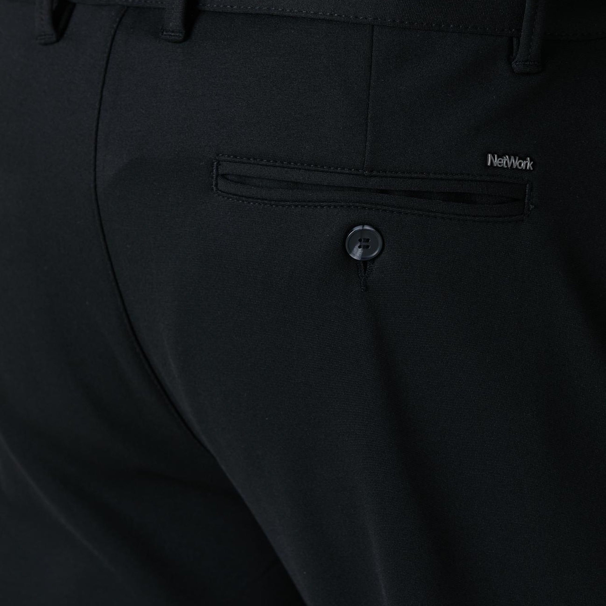 Network Erkek Siyah Jogger Örme Pantolon