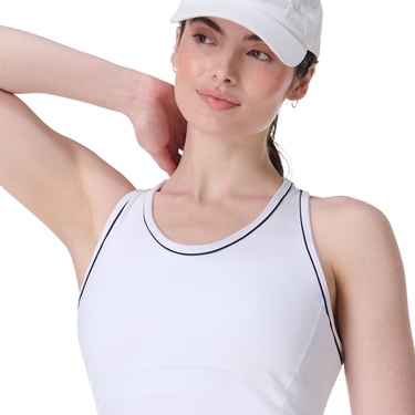  Sweaty Betty Pro Racket Power Kadın Beyaz Tank Top