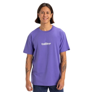  Quiksilver Fineline Erkek Mor Tişört